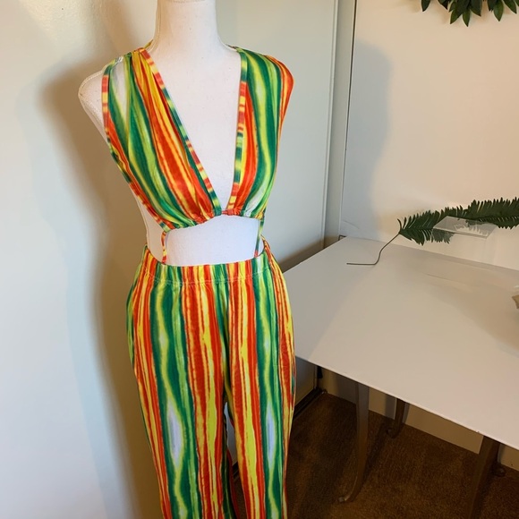 Festival style 70’s vintage attached top 1 piece! - Picture 4 of 12